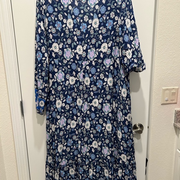 Floral Blue Dress - Picture 3 of 3